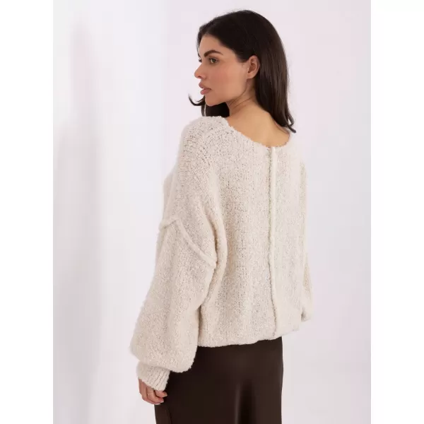  Dámský svetr ITALY MODA IT-SW-72806.75 LIGHT BEIGE 
