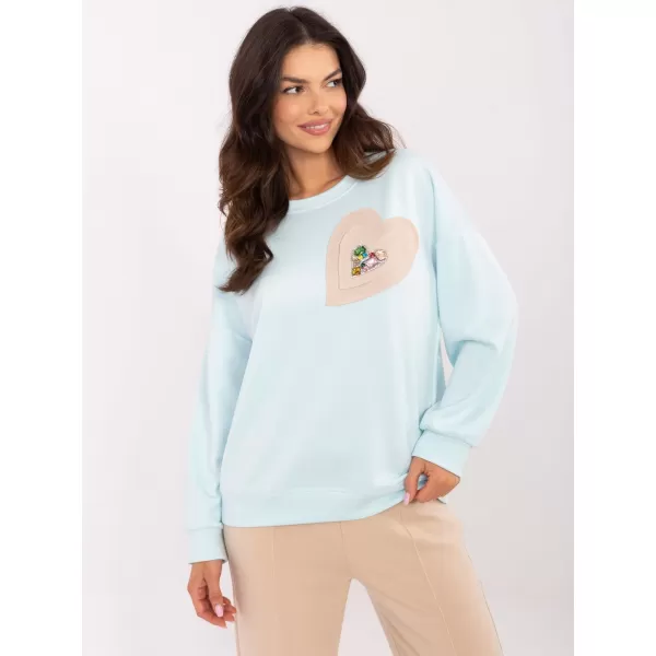  Dámská mikina ITALY MODA DHJ-BL-20322.72 LIGHT BLUE 