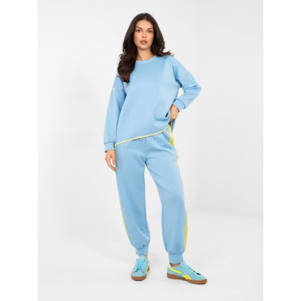  Dámská tepláková souprava RUE PARIS IT-KMPL-22216.75 LIGHT BLUE 