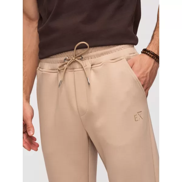  Pánské tepláky OMBRE OM-PSBC-0221 BEIGE 