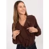 Dámská halenka RUE PARIS MI-BZ-3261.23 DARK BROWN