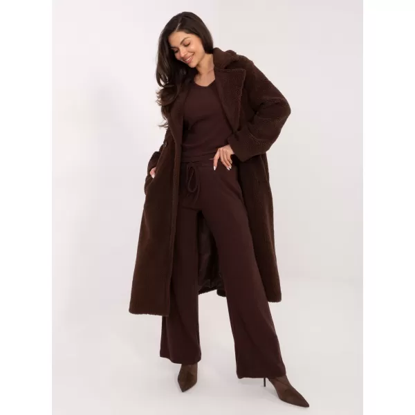  Dámské kalhoty FACTORY PRICE SM-SP-A1572.16 DARK BROWN 