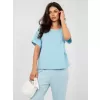 Dámská halenka RUE PARIS RV-BZ-A1185.19 LIGHT BLUE