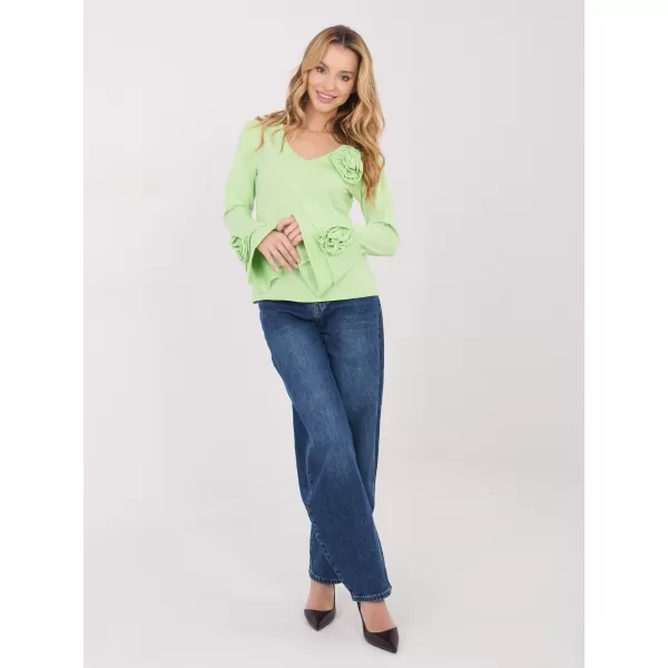  Dámská halenka ITALY MODA IT-BZ-22139.55 BRIGHT GREEN 