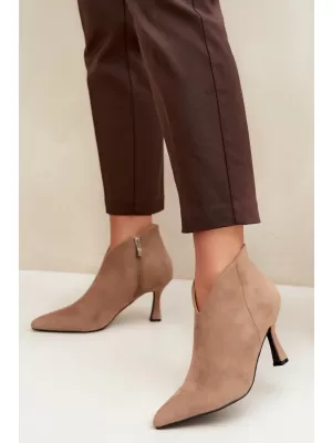 Dámské kotníkové boty BOTO D-219 KHAKI