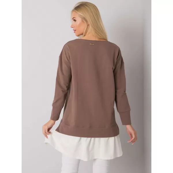  Dámská tunika RUE PARIS RV-TU-7183.33P BROWN 
