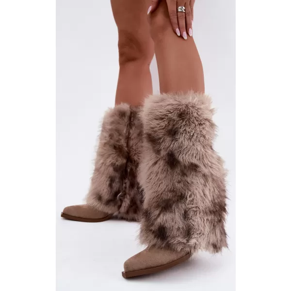  Dámské kozačky BOTO 2508A BEIGE 