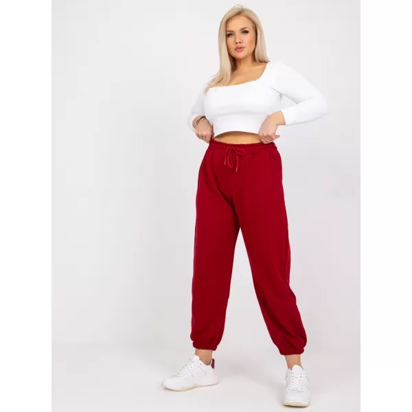  Dámské tepláky BASIC FEEL GOOD RV-DR-6331.86 BURGUNDY 