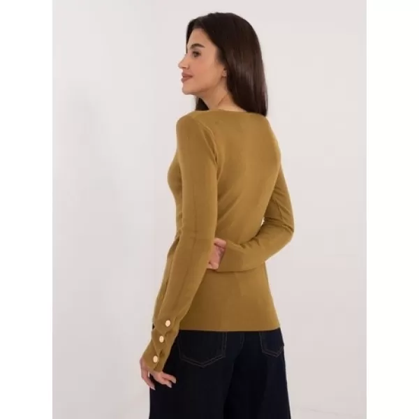 Dámský svetr WOOL FASHION ITALIA AT-SW-2334.91 OLIVE 