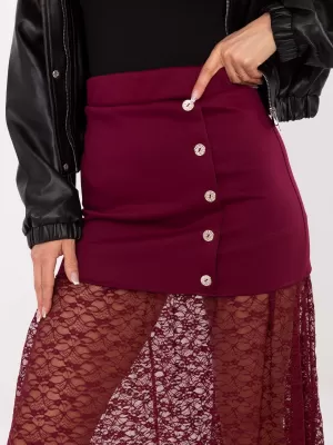 Dámská sukně ITALY MODA MI-SD-3292.09P BURGUNDY