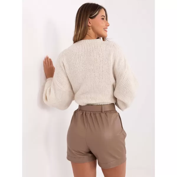  Dámské kraťasy RUE PARIS IT-SN-FL8701.97 DARK BEIGE 