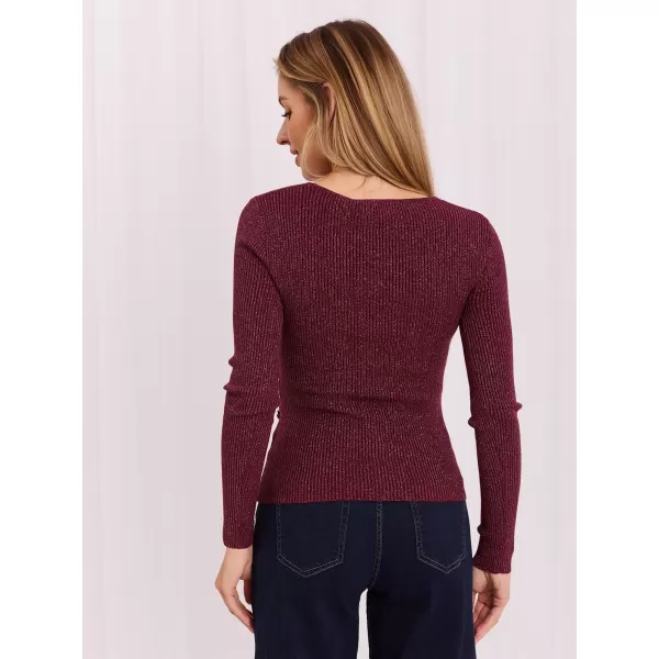  Dámský svetr ITALY MODA IR-SW-JK8688.79 BURGUNDY 
