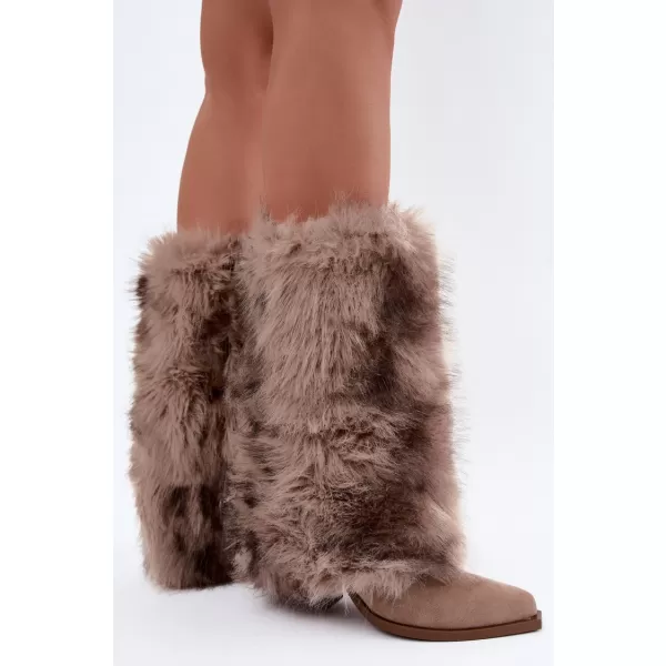  Dámské kozačky BOTO 2508A BEIGE 