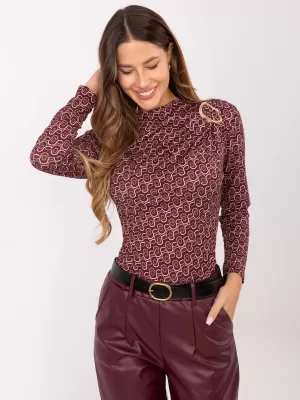 Dámská halenka RUE PARIS IT-BZ-20315.01 BURGUNDY