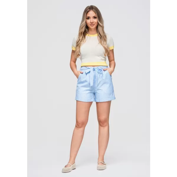  Dámské kraťasy OMBRE OW-ST-E0005 LIGHT BLUE 