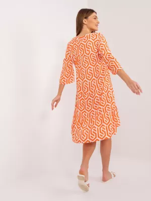 Dámské šaty SUBLEVEL D73771M30214K ORANGE