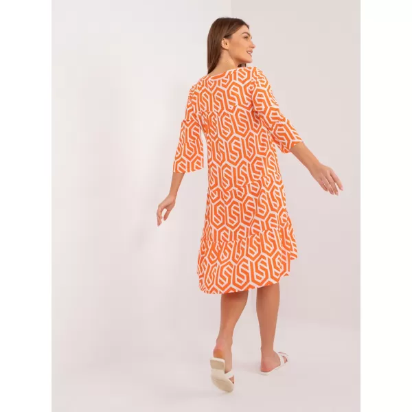  Dámské šaty SUBLEVEL D73771M30214K ORANGE 