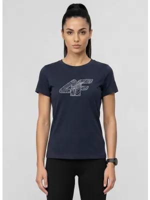 Dámské triko 4F 4FWMM00TTSHF3309 NAVY