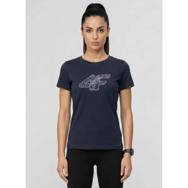  Dámské triko 4F 4FWMM00TTSHF3309 NAVY 
