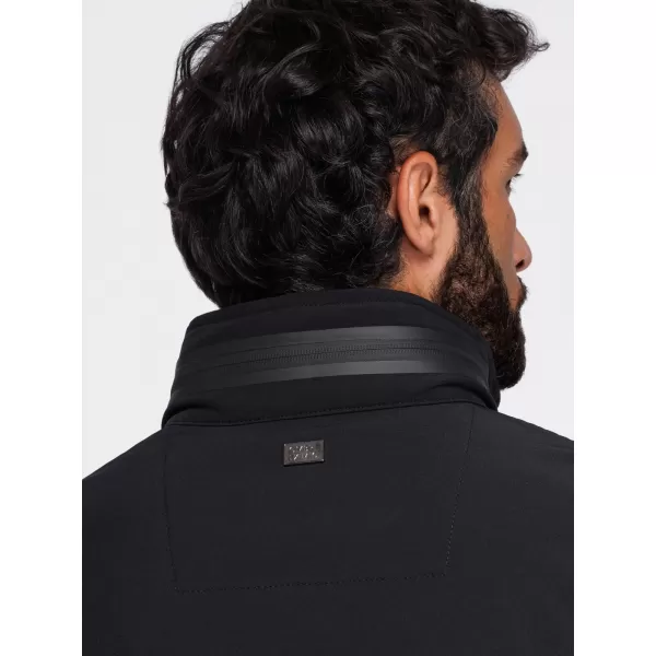  Pánská bunda s kapucí OMBRE OM-JANP-0233 BLACK 