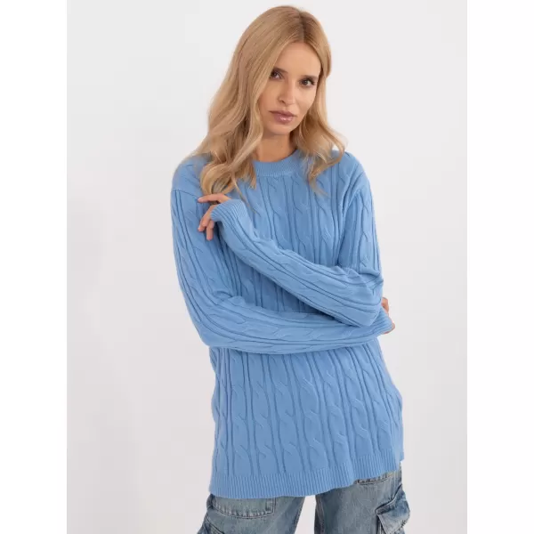  Dámský svetr WOOL FASHION ITALIA AT-SW-2343.88 BLUE 
