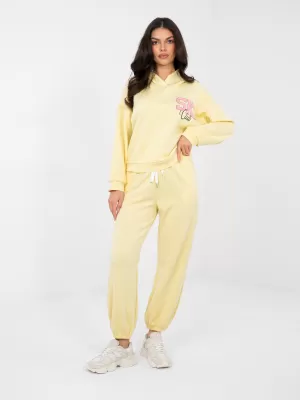 Dámská tepláková souprava RUE PARIS IT-KMPL-22181.29 BRIGHT YELLOW
