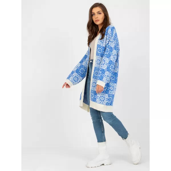  Dámský svetr RUE PARIS LC-SW-0301.45P WHITE-BLUE 