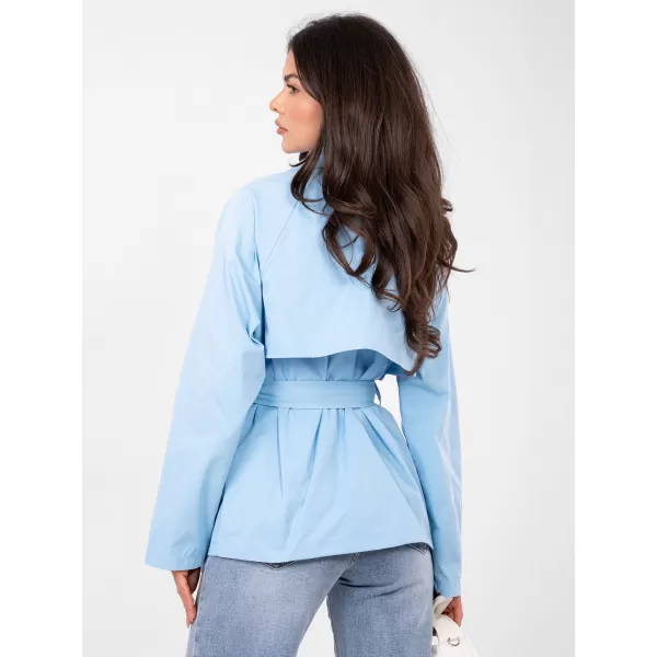  Dámský kabát RUE PARIS IT-PL-FL10069.65 LIGHT BLUE 