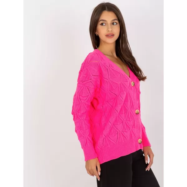  Dámský svetr RUE PARIS LC-SW-8035.06X FLUO PINK 