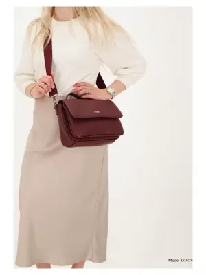Kabelka Charm London Mulberry street W00404 Bordeaux red BORDEAUX RED