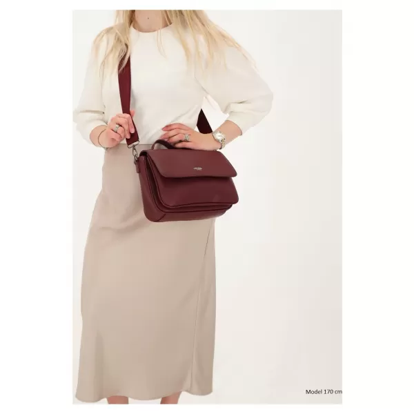  Kabelka Charm London Mulberry street W00404 Bordeaux red BORDEAUX RED 