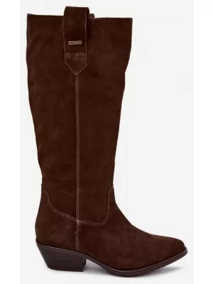 Dámské kozačky BIG STAR SHOES UU274519 CHOCOLATE