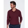 Pánská triko s límečkem OMBRE OM-POLS-0151 BURGUNDY
