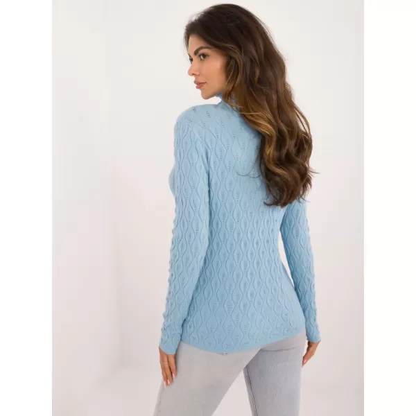  Dámský svetr WOOL FASHION ITALIA AT-SW-2334-2.61 LIGHT BLUE 