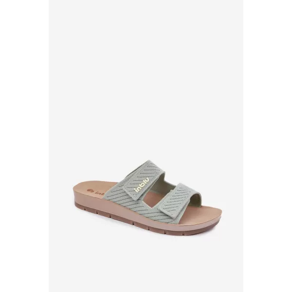  Dámské pantofle INBLU AG000015 GREEN 