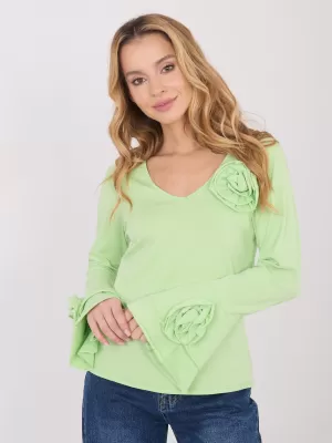 Dámská halenka ITALY MODA IT-BZ-22139.55 BRIGHT GREEN