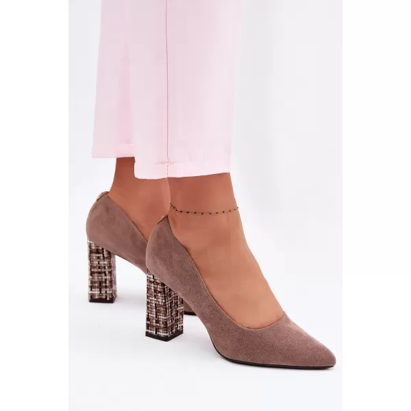  Dámské lodičky SERGIO LEONE PB216 LIGHT BROWN 