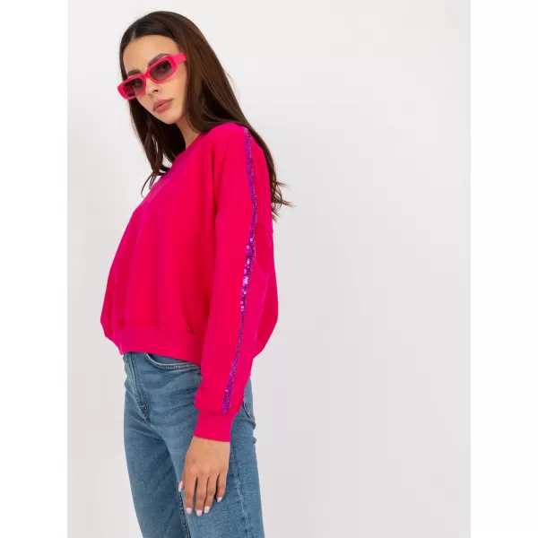  Dámská mikina RUE PARIS RV-BL-8067.88 FUCHSIA 