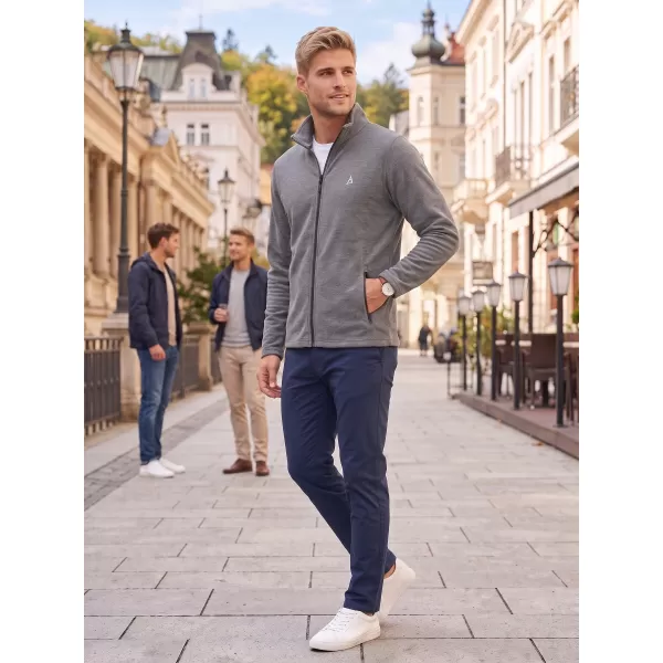  Pánská fleece mikina ALTISPORT ALM002852 ČERNÝ MELÍR 