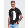 Pánské tričko OMBRE OM-TSPT-0299 BLACK