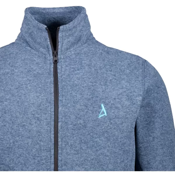  Pánská fleece mikina ALTISPORT ALM002852 TMAVÝ DENIM MELÍR 