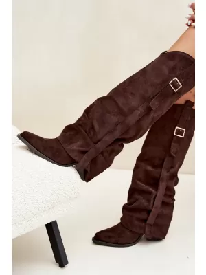 Dámské kozačky BOTO 7699A BROWN