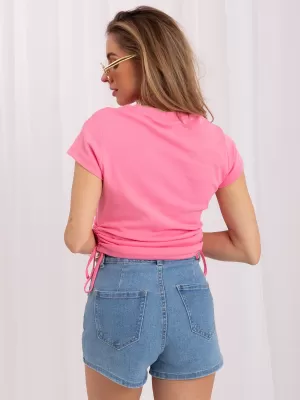 Dámské tričko RUE PARIS RV-TS-A1467.98 PINK