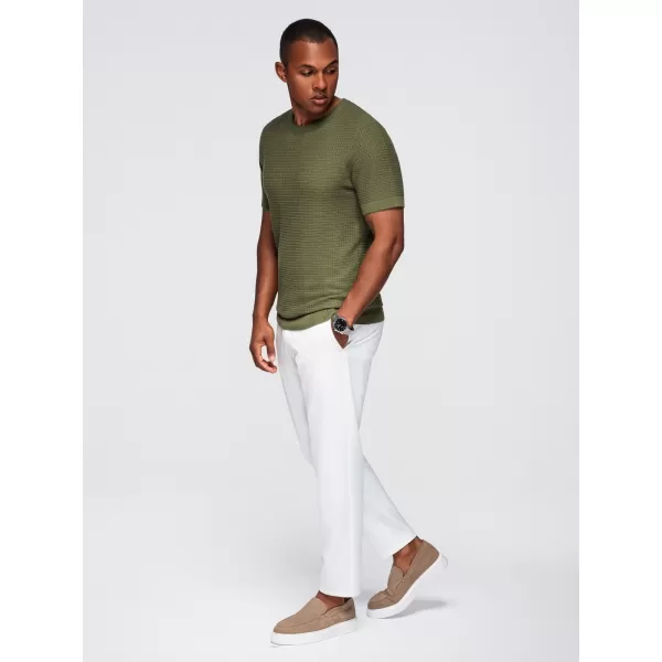  Pánské tričko OMBRE OM-TSCT-0303 OLIVE 