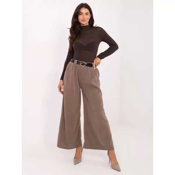  Dámské kalhoty RUE PARIS IT-SP-FL5583.16P DARK BEIGE 
