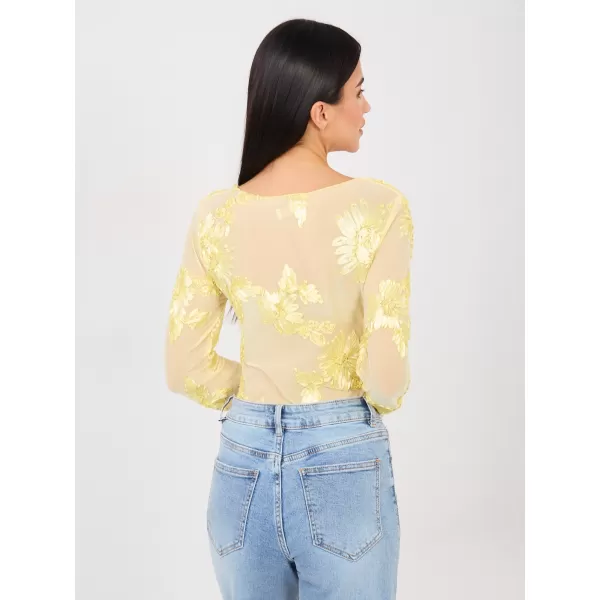  Dámská halenka ITALY MODA IT-BZ-22125.60 BRIGHT YELLOW 