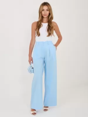 Dámské kalhoty RUE PARIS IT-SP-FL9006.92 LIGHT BLUE