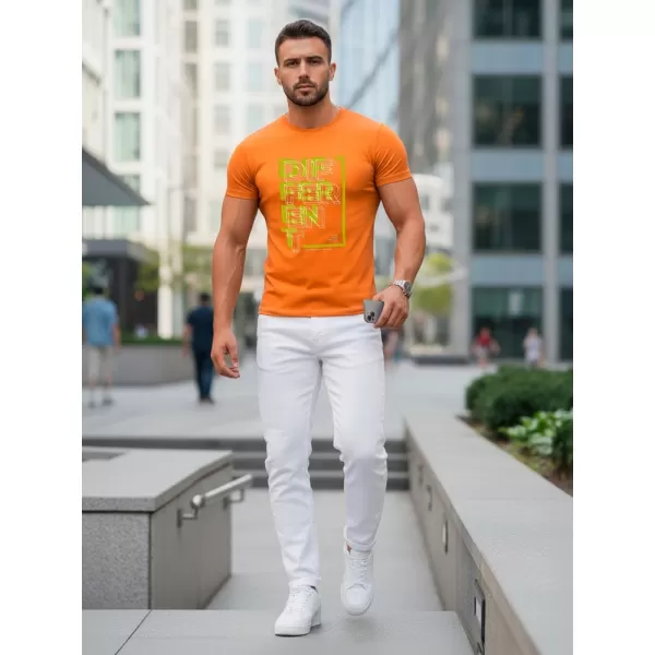  Pánské triko DSTREET NX5008R ORANŽOVÁ 