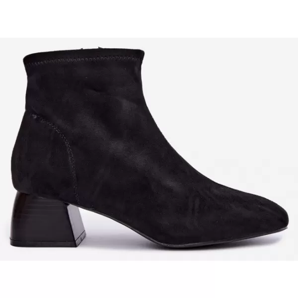  Dámské kotníkové boty BOTO D-338 BLACK SUEDE 
