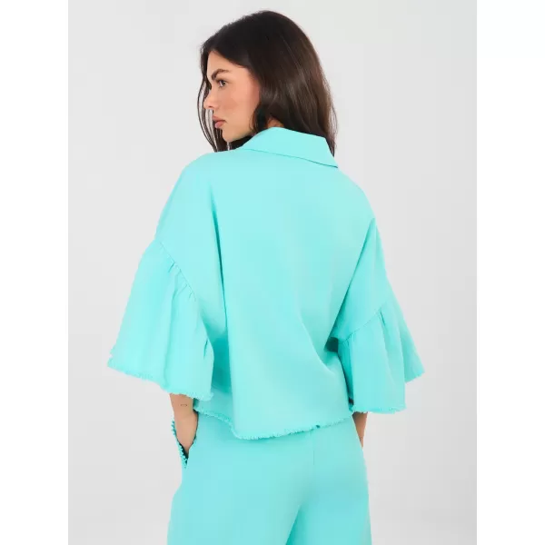  Dámská bunda RUE PARIS IT-KR-FL9998.85 TURQUOISE 